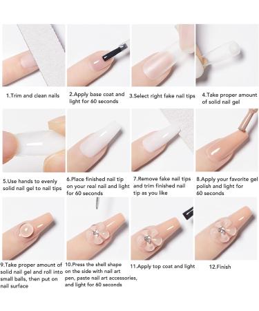 6 Colors Nail Extension Gel Set Kit with Solid Nail Gel for Great Manicure Nail Extension Solid Gel Long Lasting Wearable Shape Sculpture Solid Carved Gel - Buy Online on GoSupps.com