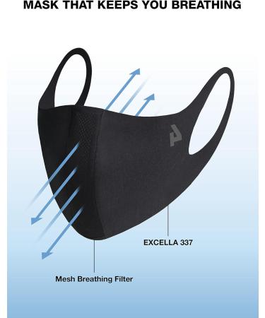 LOOKA PLAY Mask Black Medium - Washable Reusable Droplet Blocking for International Shipping - Buy Online on GoSupps.com