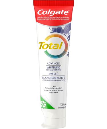 Colgate Total Advanced Whitening Toothpaste with Stain Removal Multi-Benefit Teeth Whitening Toothpaste With Advanced Stain Removal For A Beautiful Smile 120 mL - Buy Online on GoSupps.com