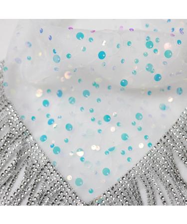 Oralgo's Beautiful Black Square Hair Scarf with Rhinestones - Elegant Turban & Headgear for Women Perfect for Hen Parties & Special Occasions - Buy Online on GoSupps.com