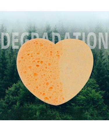 Face Sponges for Cleansing Heart Shape Compressed Face Sponge Natural Sponge Pads - Face Scrub Sponge for Facial Cleansing Exfoliate Masque Makeup Removal Skin Color - Buy Online on GoSupps.com