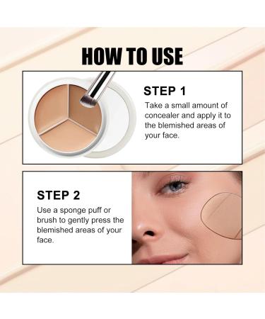 Full Coverage Makeup Concealer Waterproof Contour Palette Face Coverage Contour Cream - for Outdoors Travel Parties and for Women Friends  - Buy Online on GoSupps.com