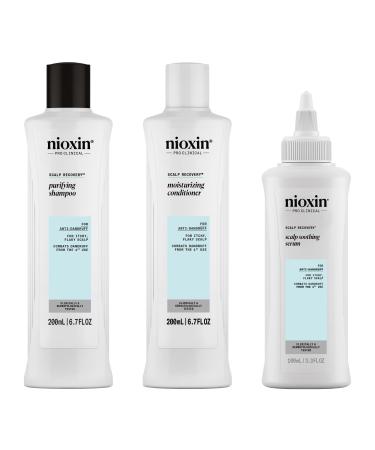 NIOXIN Scalp Recovery - Anti-Dandruff and Anti-Itch - Kit/Shampoo/Conditioner/Soothing Serum/Exfoliant