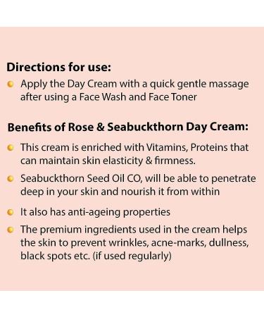 Aromati c AGE Rose & Seabuckthorn Day Cream | Instant Glow & Hydration for All Skin Types | Ultra Lightweight | Unisex | 30g - Shop Now - Buy Online on GoSupps.com