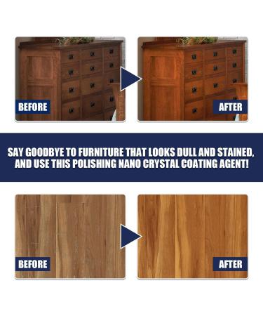 Wood Polishing Wax Waterproof Wood Seasoning for Floors and Furniture Nano Bright Furniture Repair Beeswax Multipurpose Wooden Coating for Floor Tables Chairs and Cabinets - Buy Online on GoSupps.com