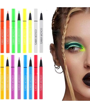 Glow Makeup for Face Rainbow UV UV Waterproof Makeup | High Pigment Eye Makeup for Girl Women Long Lasting Ultra Fine Tip Cosmetics Pochy - Buy Online on GoSupps.com