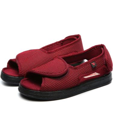 DXDUI Diabetic Flat Shoes - Health Shoes for Foot Deformity - Summer Comfort - Unisex - Red - Size 47 - Buy Online on GoSupps.com