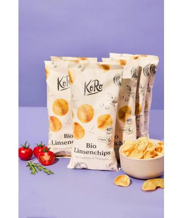  KoRo KoRo - Tomato lentil chips - rosemary organic 7 x 100g - Buy Online on GoSupps.com