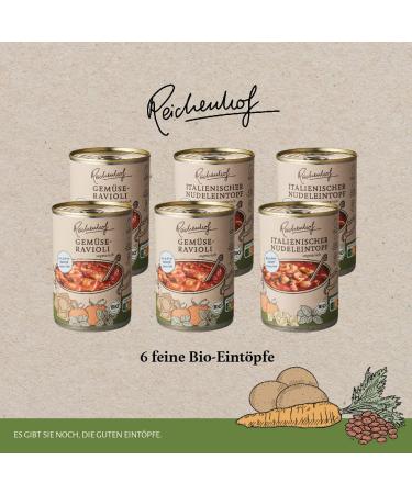 Reichenhof I Organic Ready Meals 6-Pack | 3x Ravioli & 3x Italian Pasta Pot | Premium International Shipping - Buy Online on GoSupps.com