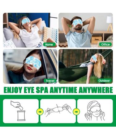 12 PCS Self-Heating Steam Eye Mask for Dry Eyes Relief - Warm and Disposable Sleep Eye Mask with Moist Heating Compress for Puffy, Fatigue, and Tired Eyes - Buy Online on GoSupps.com