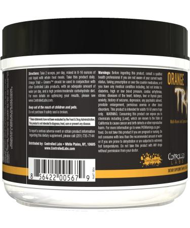 CONTROLLED LABS Orange Triad Plus Greens for Men and Women, 30 Servings Iron Free Sports Supplement for Overall Health, Multivitamin, Digestion, Immune System, and Joint Health Lemon Ice Tea - Buy Online on GoSupps.com