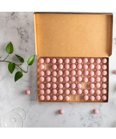 Box of 1kg of "Wimbledon" - Champagne Truffles - Rolled In Pink Ice Sugar - Box of Luxury Chocolates - Chocolate Box by Martin's Chocolatier - Buy Online on GoSupps.com