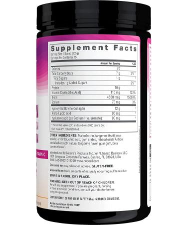 NeoCell Beauty Infusion Drink Mix - Tangerine Flavor - 11.64 oz | Boost Radiance & Hydration - Buy Online on GoSupps.com