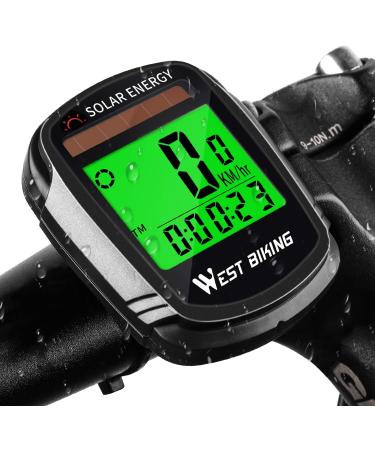 Buy ICOCOPO Solar-Powered Wireless Bicycle Computer - Waterproof LCD Backlight Multifunctional Tacho & Mileage Counter for Ultimate Cycling Performance - Buy Online on GoSupps.com