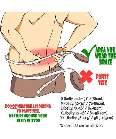 Back Brace With Adjustable Removable Shoulder Straps Men Women Back Support Lumbar Spine Decompression Belt For Lower Back Pain Relieve Work Lifting Exercise (Color : Black Size : M) lofty Black M - Buy Online on GoSupps.com