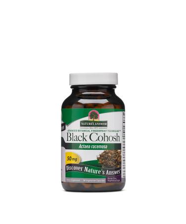 Natures Answer Black Cohosh Root Powder 50mg 90 Vegetarian Capsules | Menopausal Support | Hot Flash Relief | Promotion of Fertility