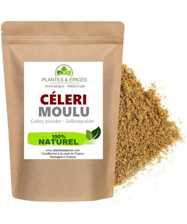 Ground Celery Powder, No Additives 100% Natural - Resealable Biodegradable Freshness Bag (100g)