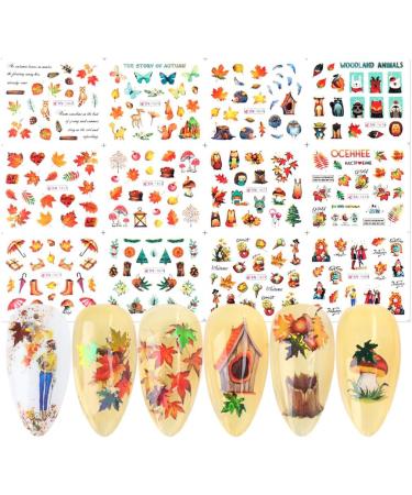 dijiusidy Nails Stickers Fashion Maple Leaf Pumpkin Decals Manicure Tools Sliders Decor Adhesive Fruit Elements Decorations 1680 BN1669 BN1669 1680 - Buy Online on GoSupps.com
