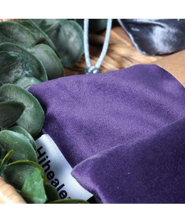 Hihealer Lavender Aromatherapy Weighted Eye Mask for Yoga & Meditation - Purple & White - Buy Online on GoSupps.com