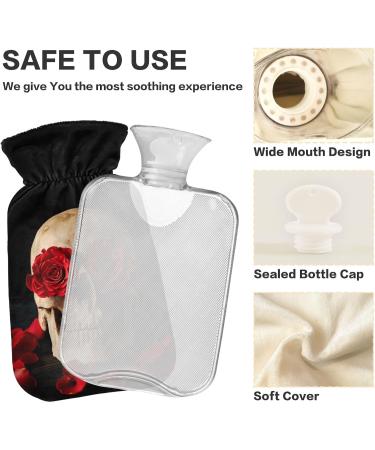 Shop Naanle Fantasy Skull Roses 2L Hot Water Bottle | Heat & Cold Therapy for Pain Relief - Buy Online on GoSupps.com