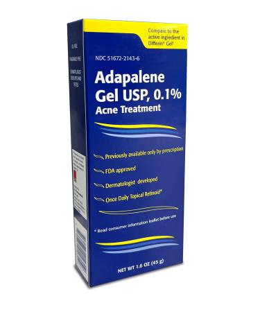 TARO Adapalene 0.1% Acne Treatment Gel (1.6 oz.) 1.6 Ounce