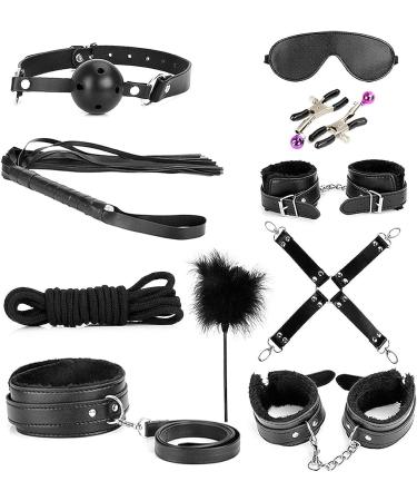 Ensemble professionnel de 10 pi ces en cuir noir pour le fitness