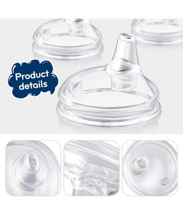 Variable Flow Silicone Baby Bottle Nipples - Set of 4 | Wide-Neck Design, Fits 7cm Diameter Bottles | Ideal for Babies Over 6 Months | Duckbill Cross Shape - Buy Online on GoSupps.com