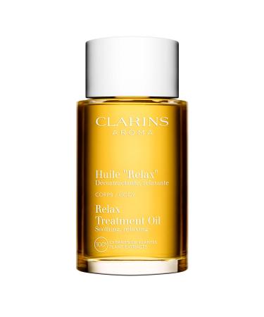 Clarins Relax Body Treatment Oil | Relaxes Moisturizes and Soothes Aching Muscles | Relieves Stress and Fatigue | Nourished & Comfortable Skin After The First Use* | Natural 100% Plant Extracts