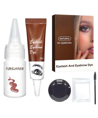 Eyebrow & Eyelash Color Kit  Eyebrow Ti- t & Eyelash Ti- t  Suitable for Salon & Home Use (Coffee)