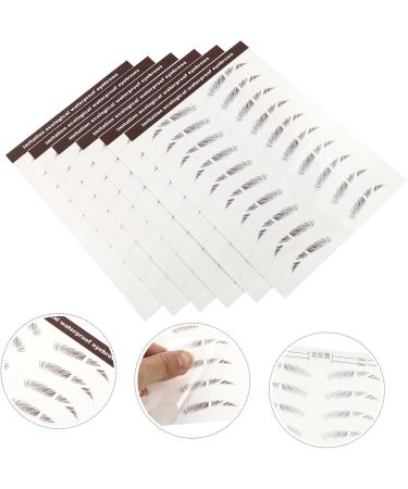 FOMIYES 24 Pcs Eyebrow Stickers Black Stickers Bionic Eyebrow Imitation Eyebrow Sticker Eyebrow Trimming 3d - Buy Online on GoSupps.com