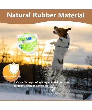 Divinggoe 2.75 Dog Toy Ball - Interactive Bald Resistant Water Toy for Small & Medium Dogs - Durable Teeth Training - Yellow - Buy Online on GoSupps.com