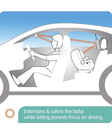 Benbat Oly Active Baby Car Mirror - Shatter-Proof, Rear Facing Infant Mirror with Remote Control - Beige - Buy Online on GoSupps.com