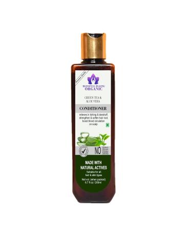 Blessfull Healing Organic Green Tea & Aloe Vera Natural Hair Conditioner 200 ml (Packing May Vary)