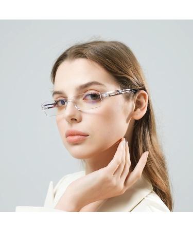 Hubeye 4 Pack Frameworkless Reading Glasses - Anti-Blue Light Lightweight & Convenient - Unisex 1.00 Diopters in Mixed Colors - Buy Online on GoSupps.com