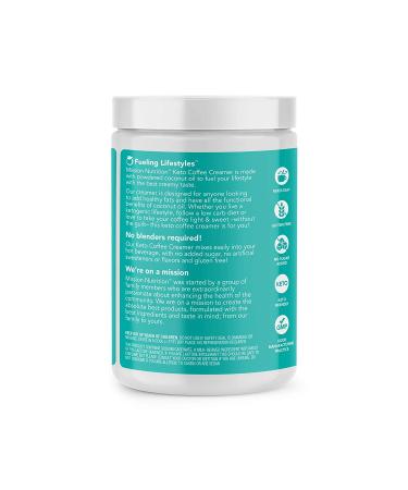 Mission Nutrition Keto Coffee Creamer - Low Carb, Zero Net Sugar, Ketogenic, Gluten-Free - 30 Servings (Vanilla) Sweetened with Stevia - Buy Online on GoSupps.com