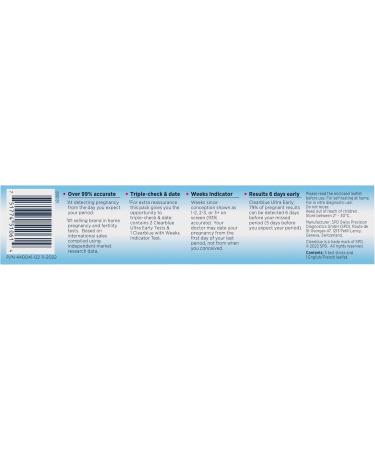 Clearblue Pregnancy Test Triple Check & Date Combo Pack 3 Tests (1 Digital 2 Visual) 3 count (Pack of 1) - Buy Online on GoSupps.com