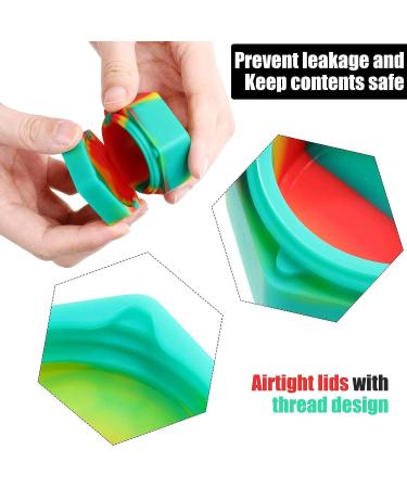 3 Pieces 26ml Hexagon Silicone Container Wax Carving Container Silicone Honeybee Container with Carving Tool for Essential Oil  Lip Balm  Spices (Assorted Color) - Buy Online on GoSupps.com
