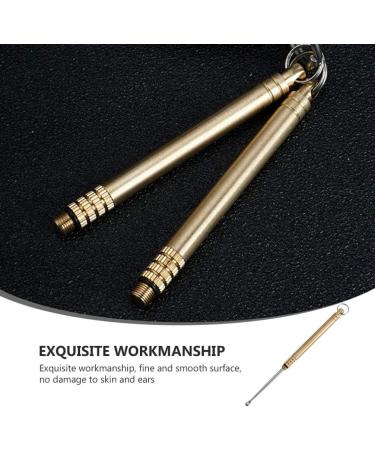 Titanium Alloy Ear Digger Kit - Ear Wax Removal Tool with Keychain | Ear Cleaner and Ear Pick for Earwax Removal - Buy Online on GoSupps.com
