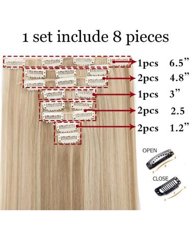 S-noilite Clip In Hair Extensions - 18 Clips 8PCs 66cm Medium Brown - Realistic Full Head Look - Buy Online on GoSupps.com