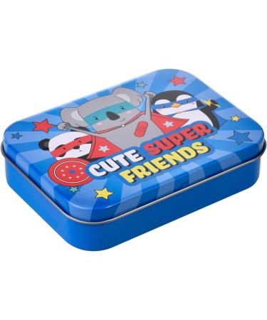 Super Friends Children's Plaster Set - 3 Pieces in Metal Box | Fun & Stylish Plaster Storage | Ideal for Backpack & Handbag - Buy Online on GoSupps.com