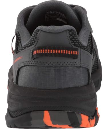Skechers Men's GoRun Altitude Trail Shoe 10.5 - Charcoal/Orange/Black | Air Cooled Foam for Walking, Running, Hiking - Buy Online on GoSupps.com