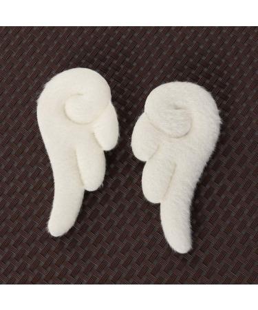 Lurrose 1 Pair of Angel Wings Hair Clip Plush Angel Wings Hair Clips Cartoon Hair Barrettes Cosplay Accessories for Girls Women (White) - Buy Online on GoSupps.com