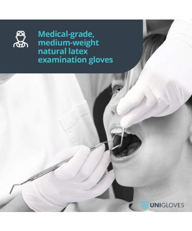Unigloves Unicare Latex Disposable Gloves - Box of 100 Gloves XS - Buy Online on GoSupps.com
