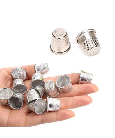 15 PCS Sewing Thimble Finger Thimble Metal Sewing Protector for DIY Crafts(19 18mm)