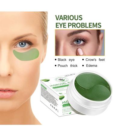 Aloe Vera Eye Patches 30 Pairs Hydrogel Eye Masks for Dark Circles Anti Wrinkle Treatment Under Eye Gel Pads Eye Mask for Puffy Eyes Skincare Hydrating Green - Buy Online on GoSupps.com