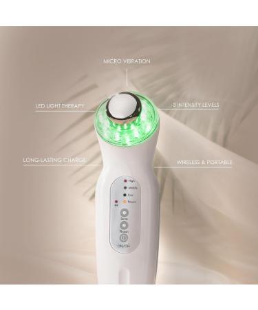 Project E Beauty LED Light Therapy Device | Red Blue & Green LED Light Therapy | Vibration Therapy | Collagen Boost | Anti-Aging | Firming | Reduced Wrinkles | Anti-Blemish - Buy Online on GoSupps.com