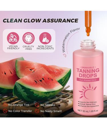 2Pcs Sunless Tanning Drops to Drink Natural Drinkable Sunless Tanning Drops Oral Self Tanning drop Gradual Glow Moisturizing Tanner for Face & Body Tanning Supplement Naturally Boost Melannin 1.69 Fl Oz (Pack of 2) - Buy Online on GoSupps.com