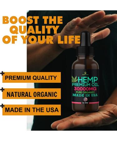 Hemp Oil-5 Pack-High Potensy Hemp Seed Oil-Organic HempOil, Full Flavor Natural Benefits-Made in USA-for Skin, Calm, Discomfort, Muscles, Massage-Safe for Pets-Full Omega 3, 6, 9 - Buy Online on GoSupps.com