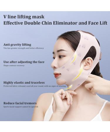 Double Chin Reducer - High-Elastic V-Line Lifting Strap for Breathable Skin Tightening & Sculpting - Reusable Face Lift Sleep Strap - Buy Online on GoSupps.com