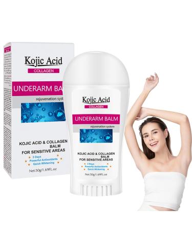 Underarm Body Balm - Kojic Acid Body Cream for Dark Skin - Collagen Body Cream for Sensitive Areas - Even Skin Tone - Armpit Body Cream - Improve Skin Reduce Odor